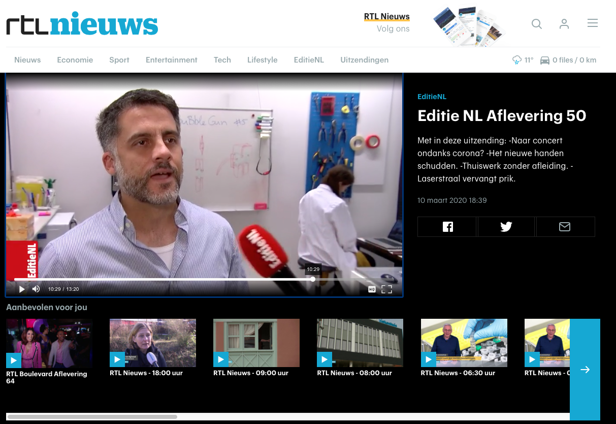 On the Dutch National TV! - David Fernandez Rivas